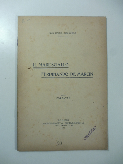 Il maresciallo Ferdinando De Marcin